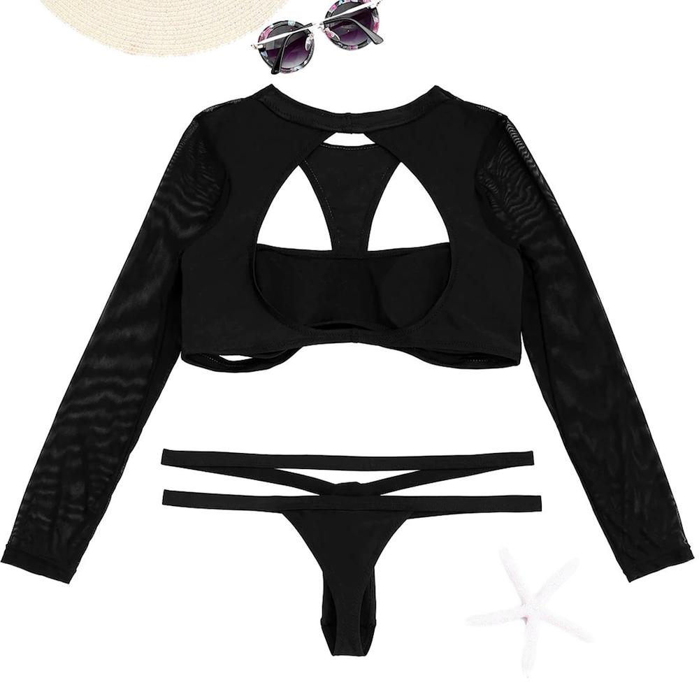 Kyla Long Sleeve Bikini set – Cool Swimsuits